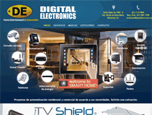 Tablet Screenshot of digitalelectronics.com.mx